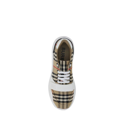 Burberry Beige Rubber Athletic Sneakers