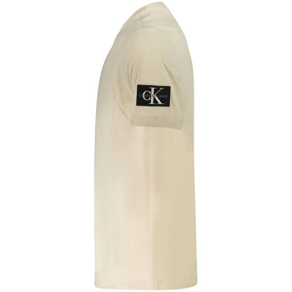 Calvin Klein Beige Cotton Men T-Shirt