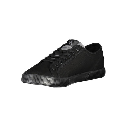 Calvin Klein Black Cotton Men Sneakers