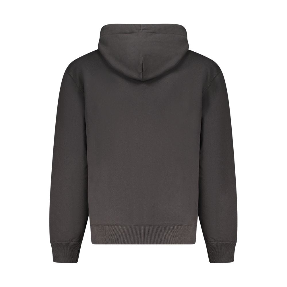 Calvin Klein Black Cotton Men Sweater Hoodie