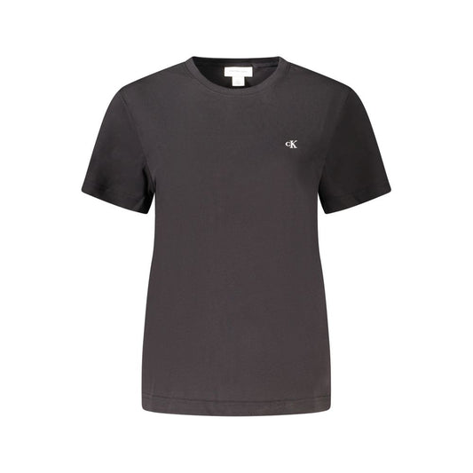 Calvin Klein Black Cotton Tops & T-Shirt