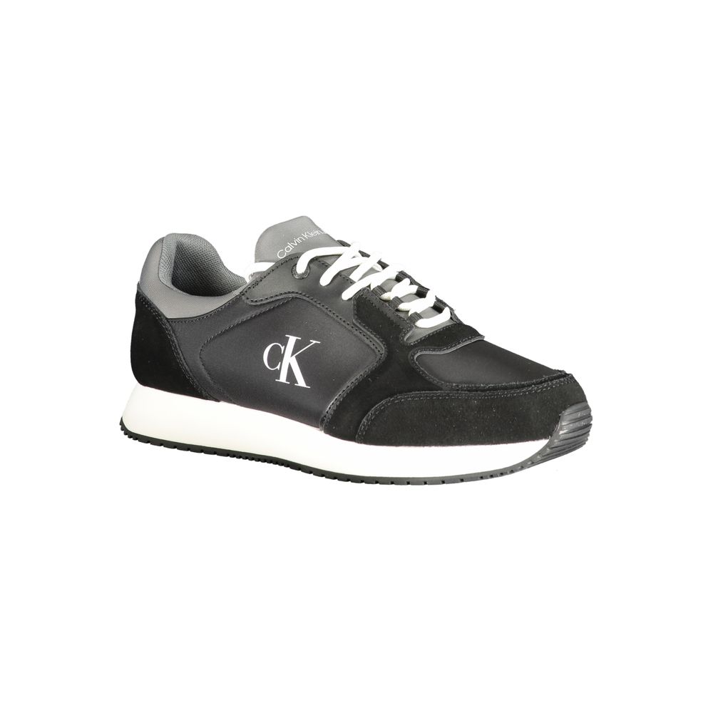 Calvin Klein Black Leather Men Sneakers