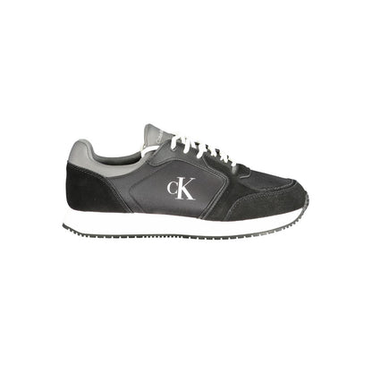 Calvin Klein Black Leather Men Sneakers