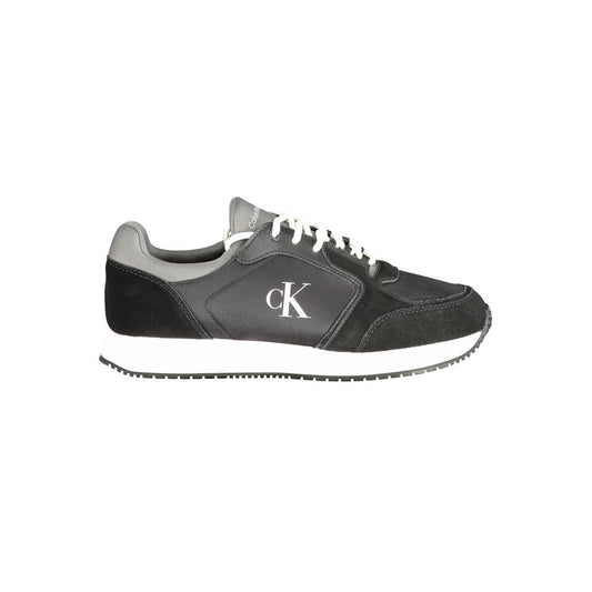 Calvin Klein Black Leather Men Sneakers