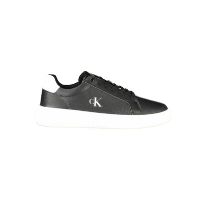 Calvin Klein Black Leather Men Sneakers