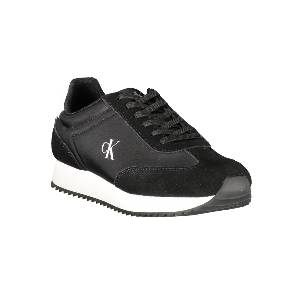 Calvin Klein Black Leather Women Sneakers