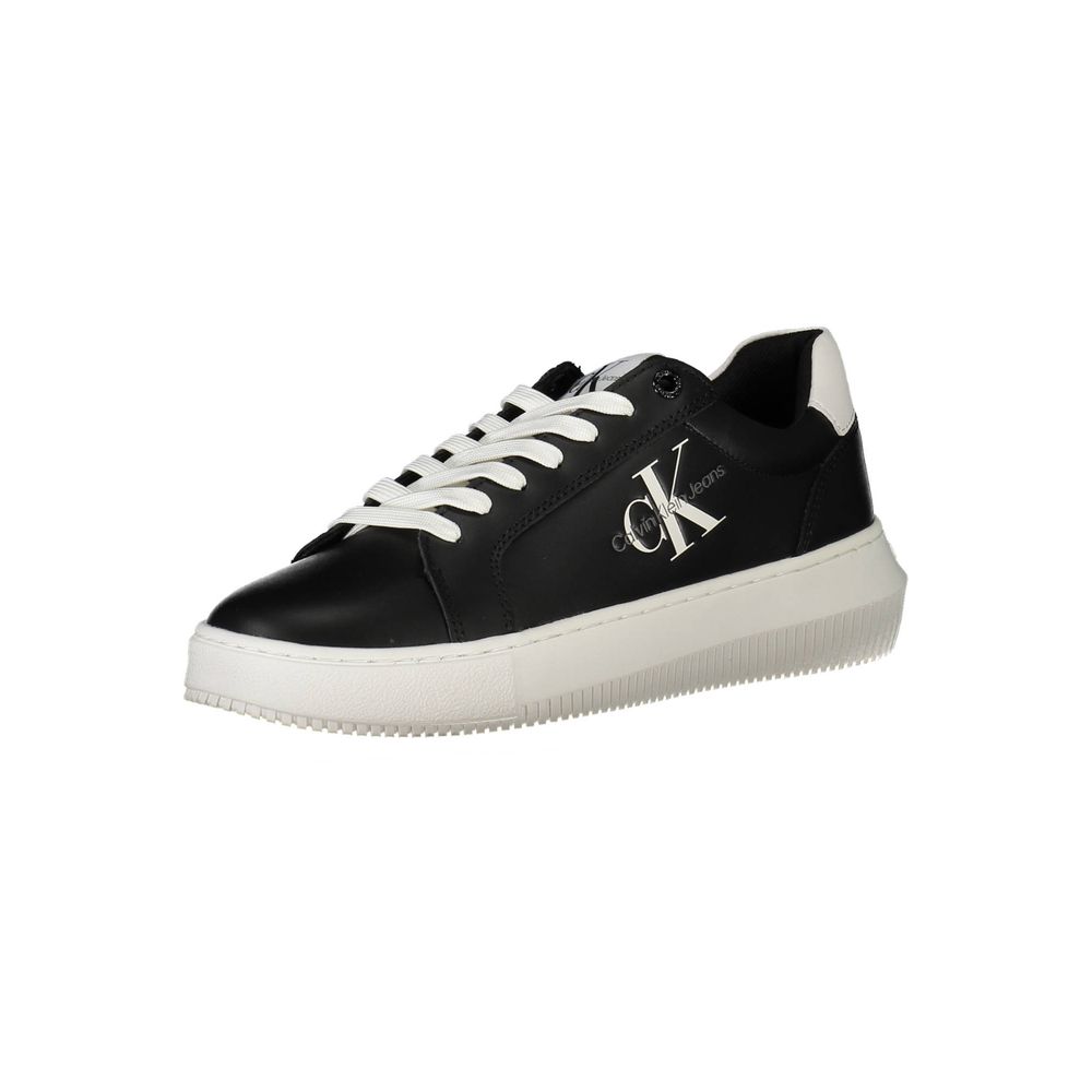 Calvin Klein Black Leather Women Sneakers