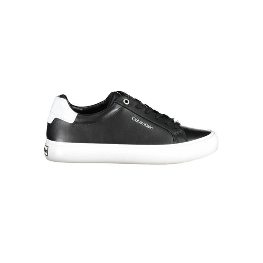 Calvin Klein Black Leather Women Sneakers