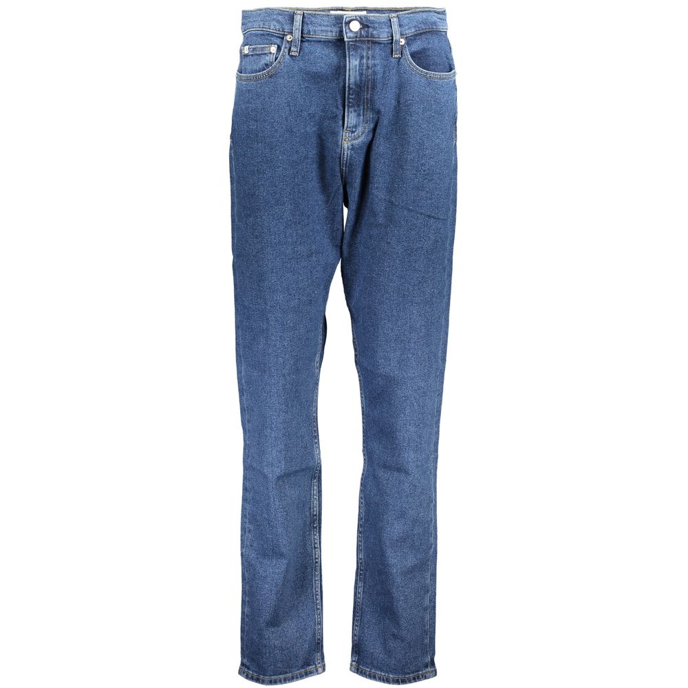 Calvin Klein Blue Cotton Jeans & Pant