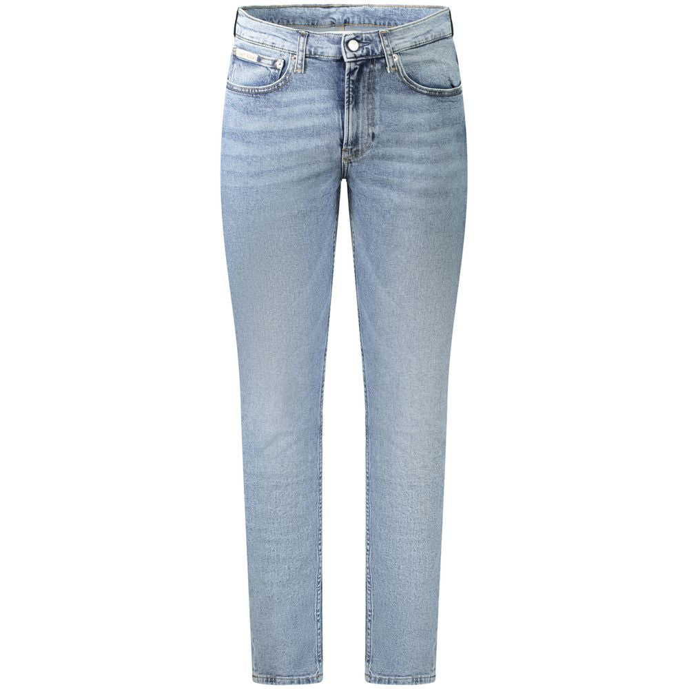 Calvin Klein Light Blue Cotton Jeans & Pant