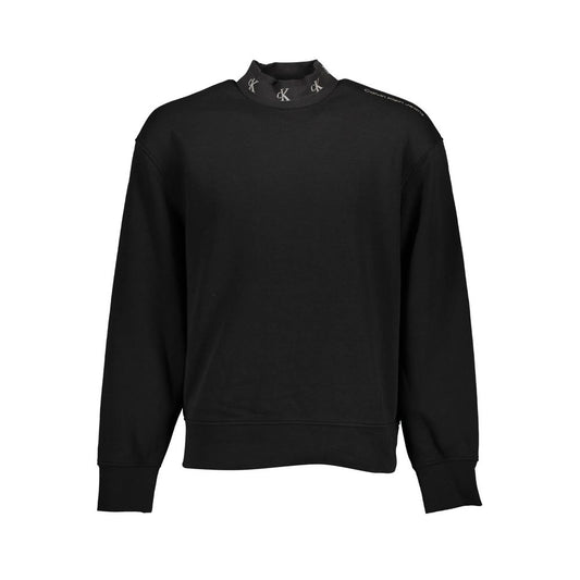 Calvin Klein Nero Cotton Men Sweatshirt