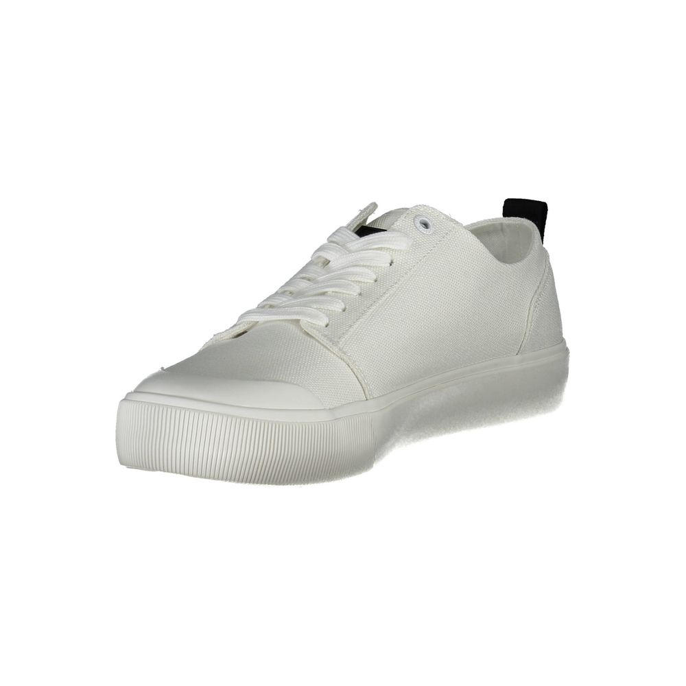 Calvin Klein White Cotton Men Sneakers
