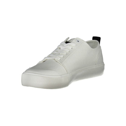 Calvin Klein White Cotton Men Sneakers