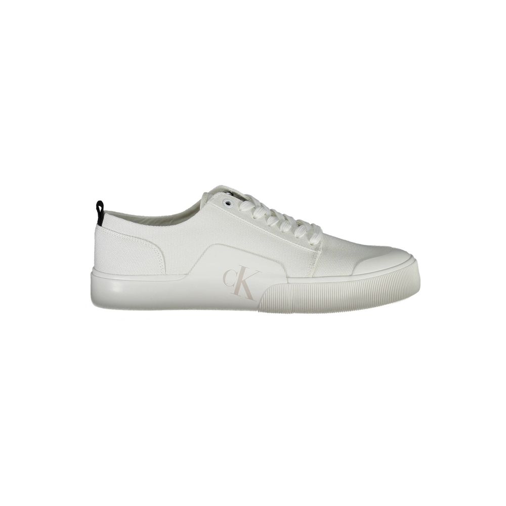 Calvin Klein White Cotton Men Sneakers
