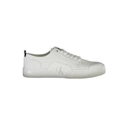 Calvin Klein White Cotton Men Sneakers