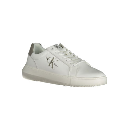 Calvin Klein White Leather Men Sneakers