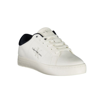 Calvin Klein White Leather Men Sneakers