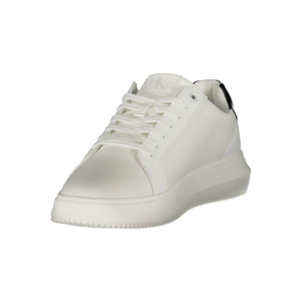 Calvin Klein White Leather Men Sneakers