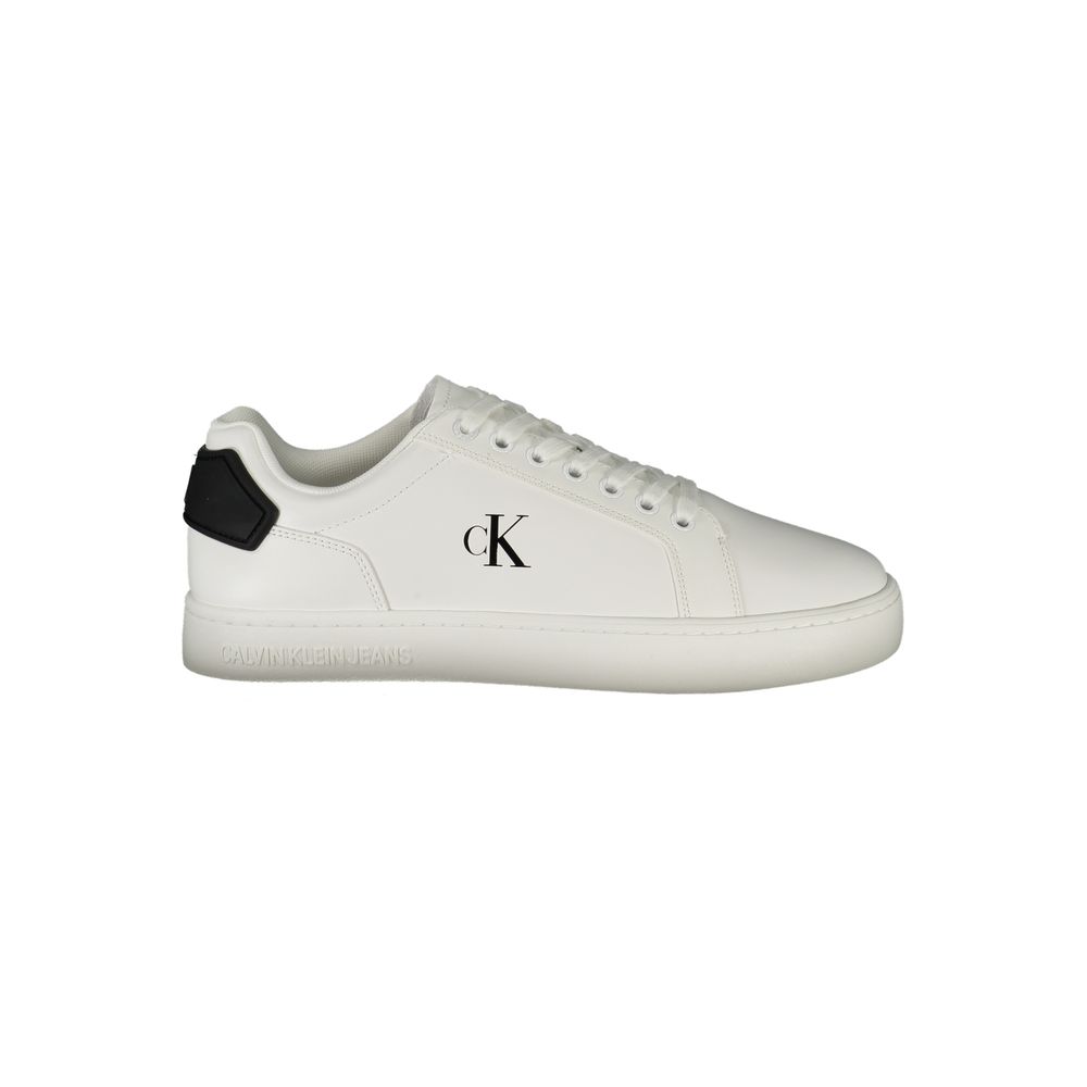 Calvin Klein White Leather Men Sneakers
