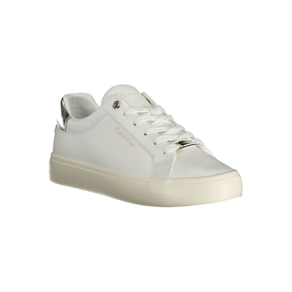 Calvin Klein White Leather Women Sneakers