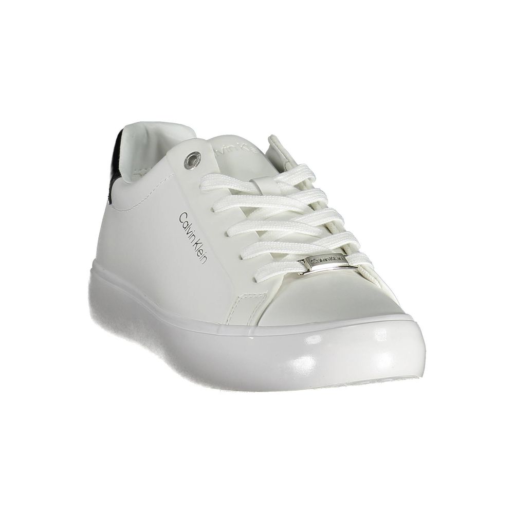 Calvin Klein White Leather Women Sneakers