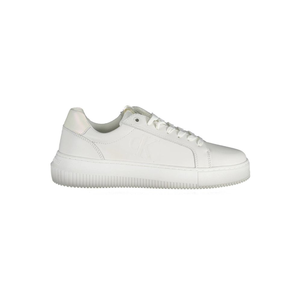 Calvin Klein White Leather Women Sneakers