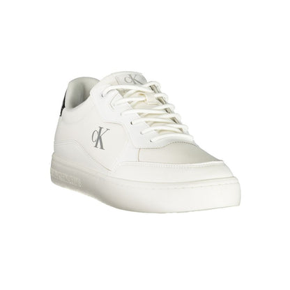 Calvin Klein White Polyester Men Sneakers