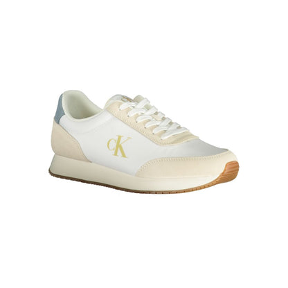 Calvin Klein White Polyester Men Sneakers