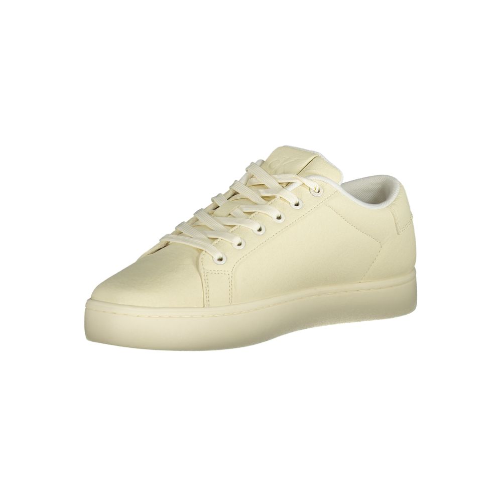 Calvin Klein White Polyester Men Sneakers
