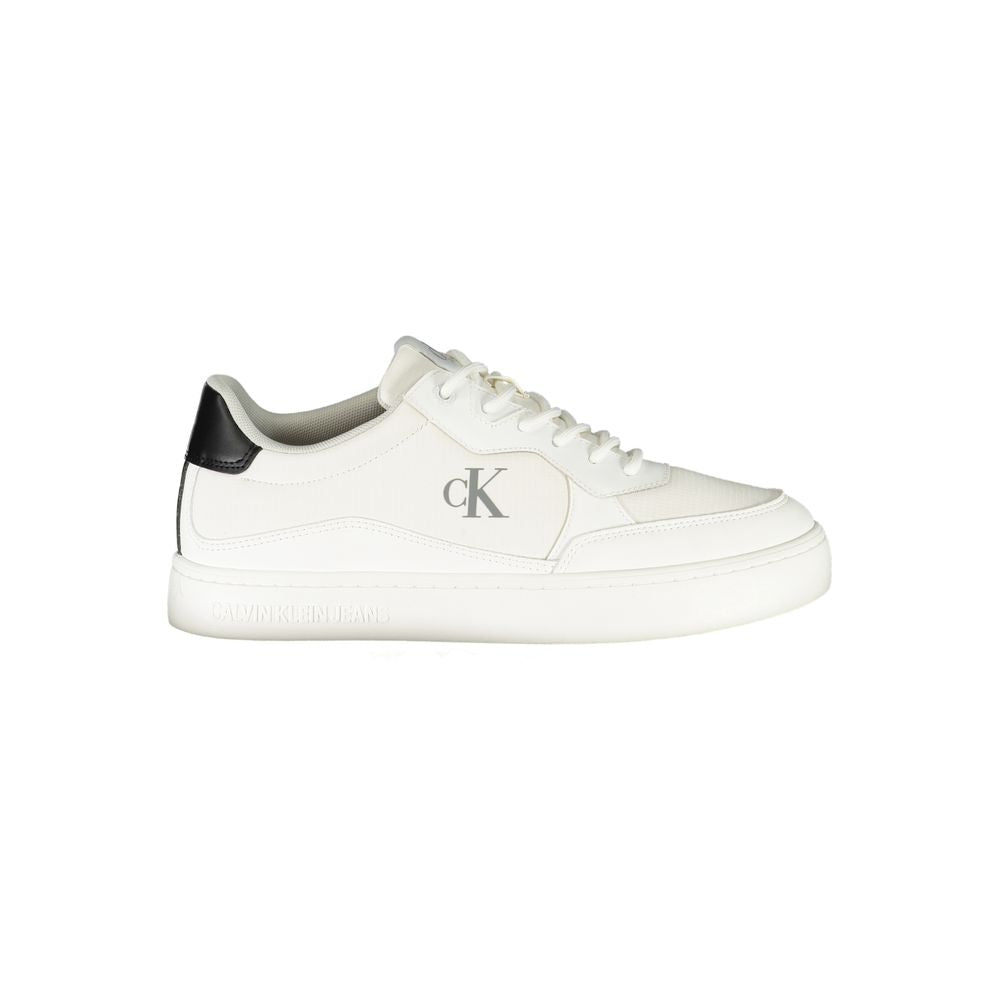 Calvin Klein White Polyester Men Sneakers