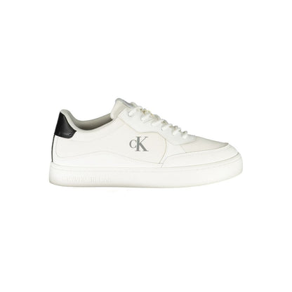 Calvin Klein White Polyester Men Sneakers