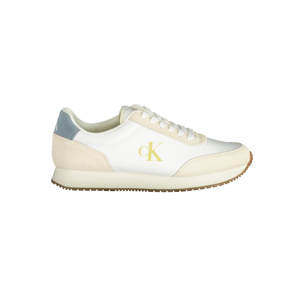 Calvin Klein White Polyester Men Sneakers