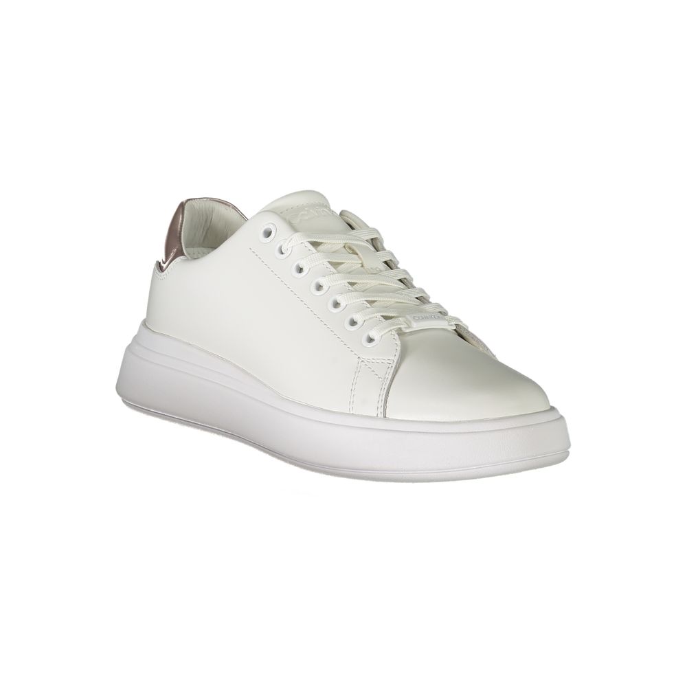 Calvin Klein White Polyester Sneakers