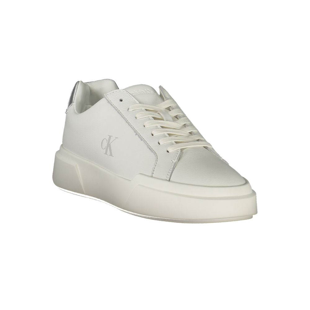 Calvin Klein White Polyester Sneakers