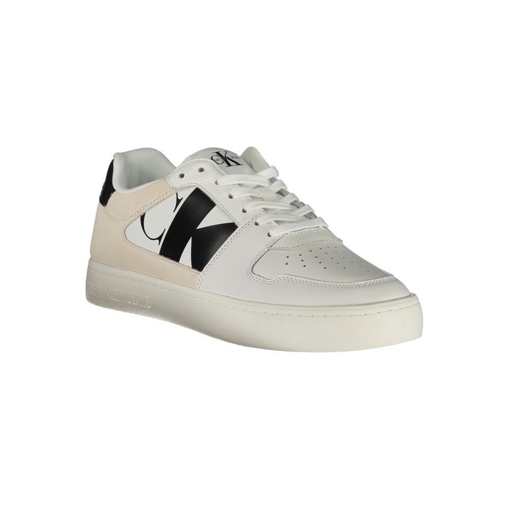 Calvin Klein White Polyester Sneakers