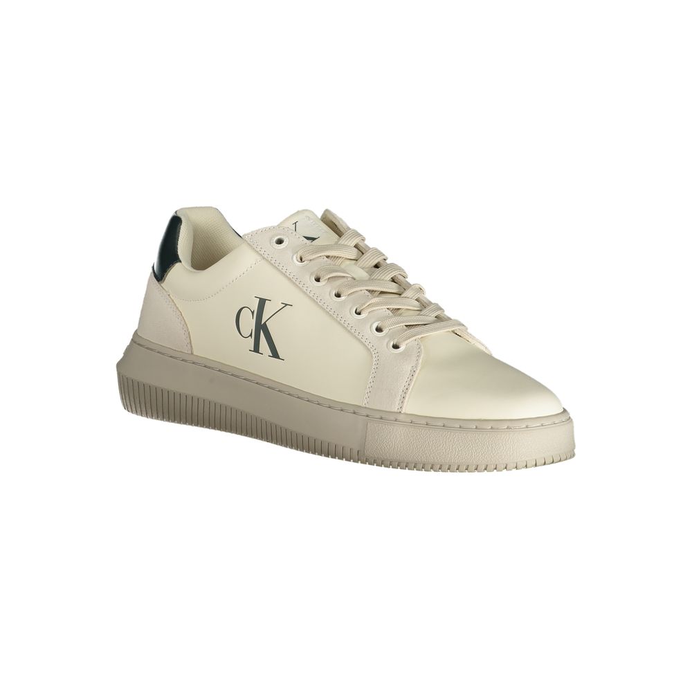Calvin Klein White Polyester Sneakers