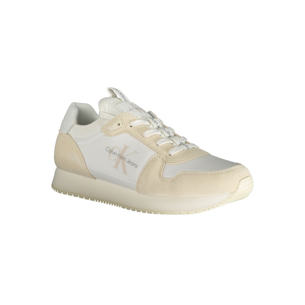 Calvin Klein White Polyester Sneakers