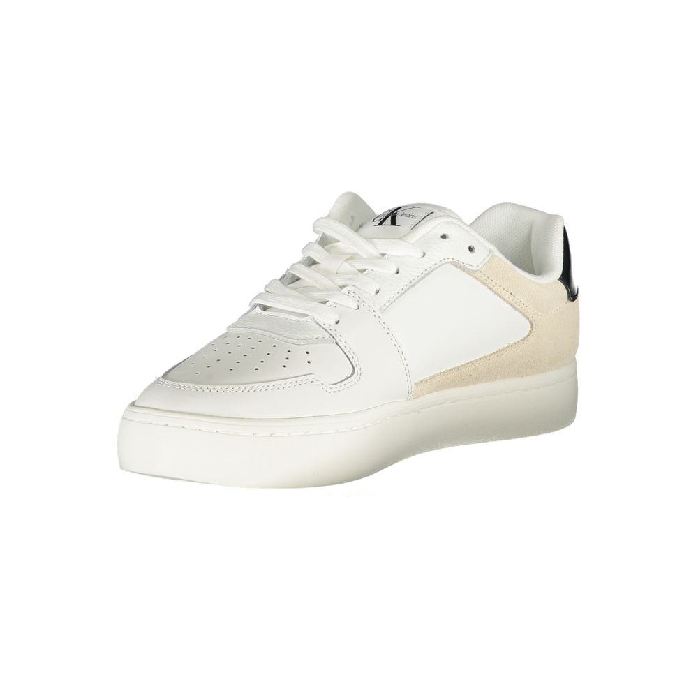 Calvin Klein White Polyester Sneakers