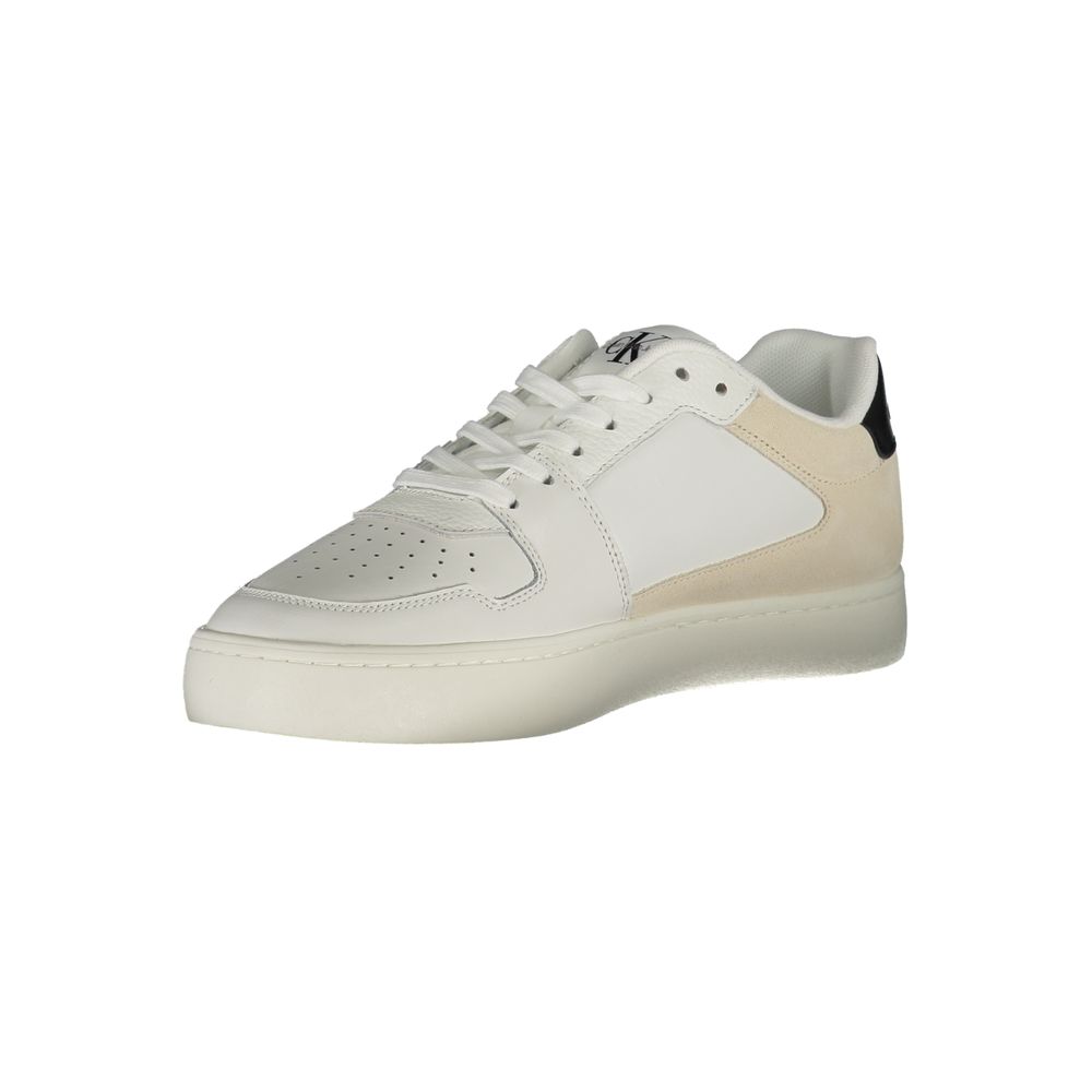 Calvin Klein White Polyester Sneakers
