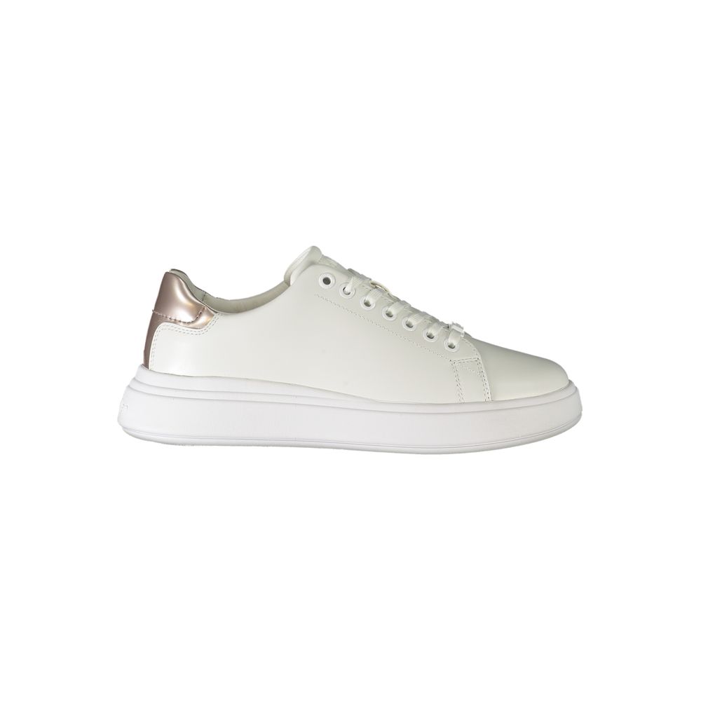 Calvin Klein White Polyester Sneakers