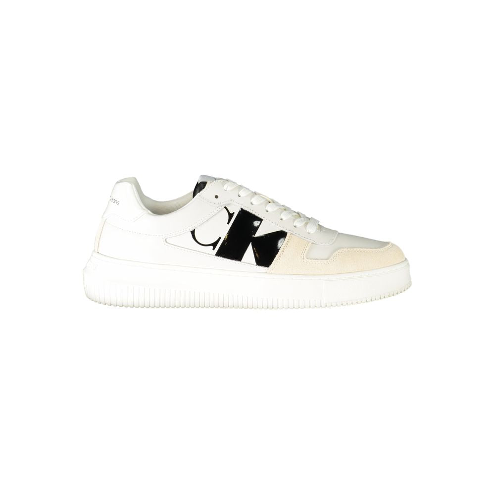 Calvin Klein White Polyester Sneakers