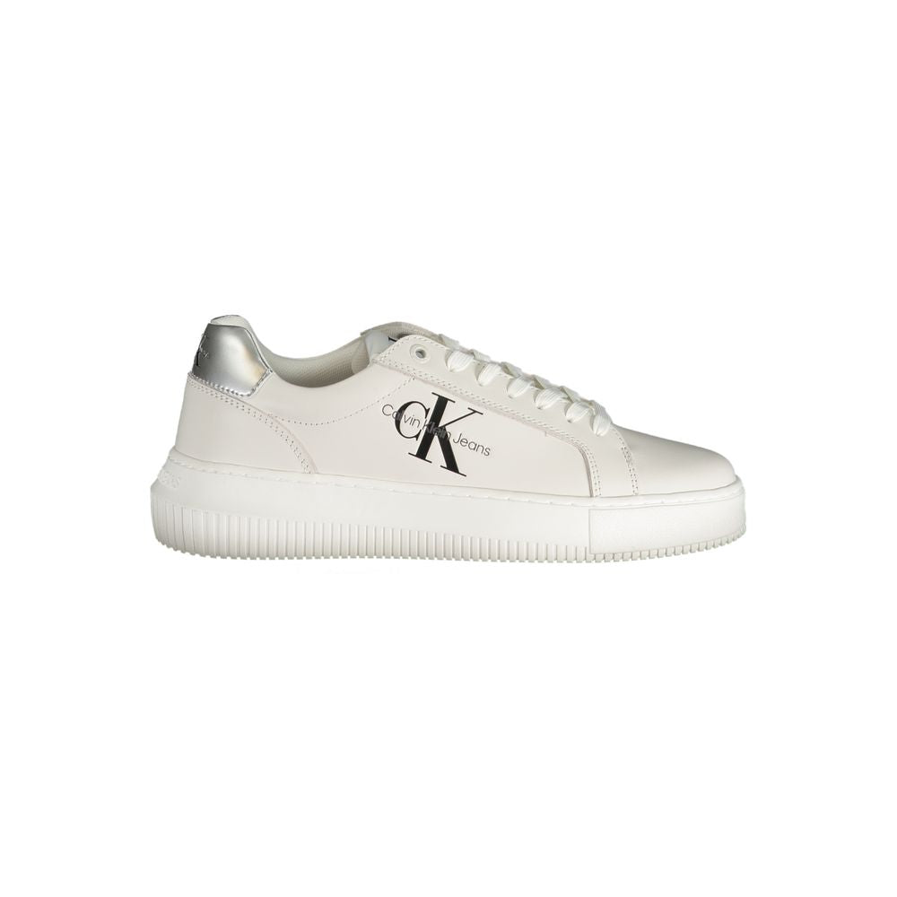 Calvin Klein White Polyester Sneakers
