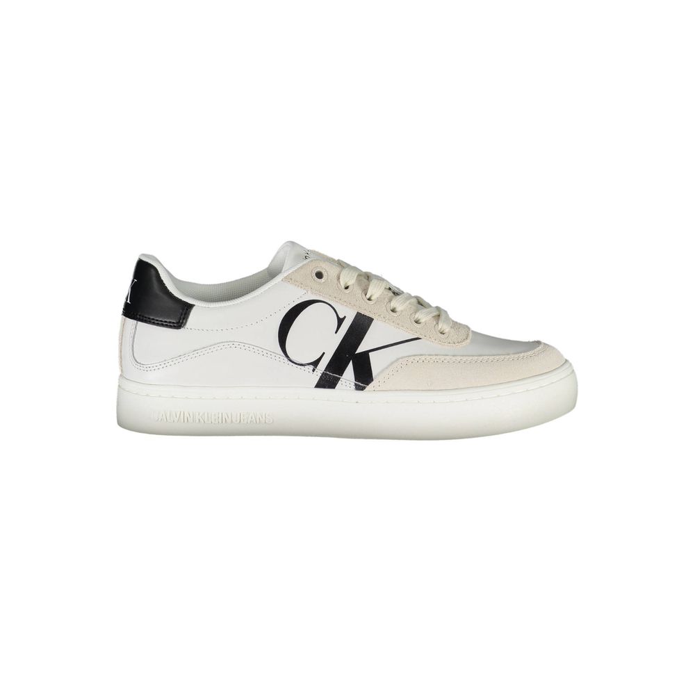 Calvin Klein White Polyester Sneakers