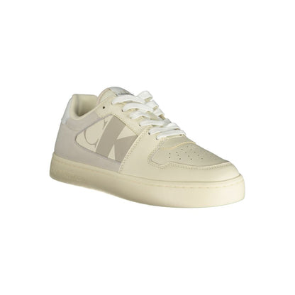 Calvin Klein White Polyethylene Men Sneakers