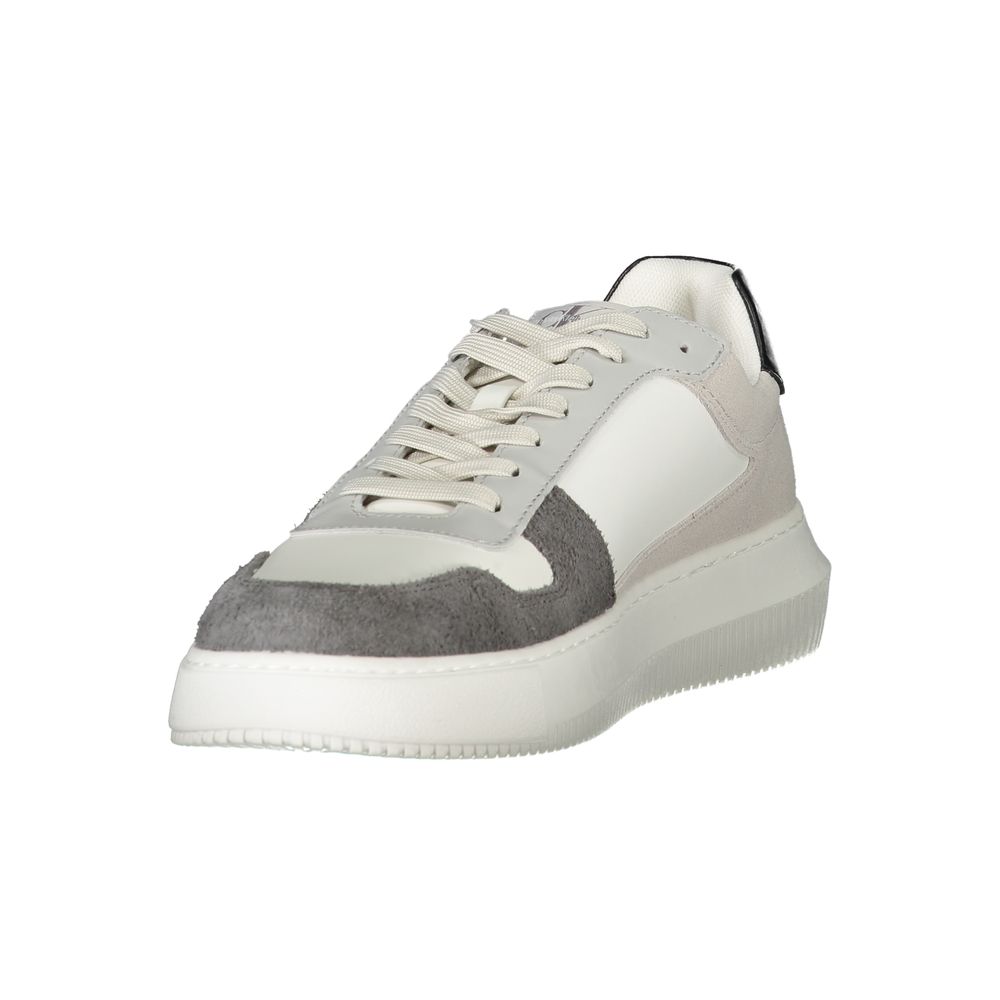 Calvin Klein White Polyethylene Men Sneakers