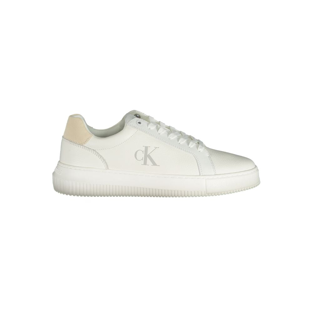 Calvin Klein White Polyethylene Men Sneakers