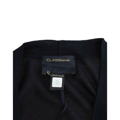 Cavalli Black cropped wool cardigan