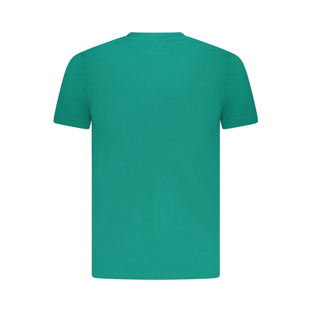 Cavalli Class Green Cotton Men T-Shirt