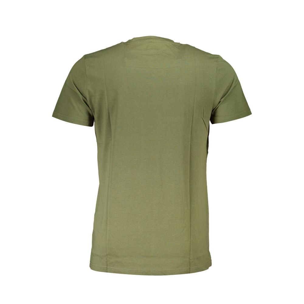 Cavalli Class Green Cotton Men T-Shirt