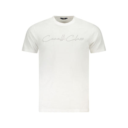 Cavalli Class White Cotton Mens TShirt
